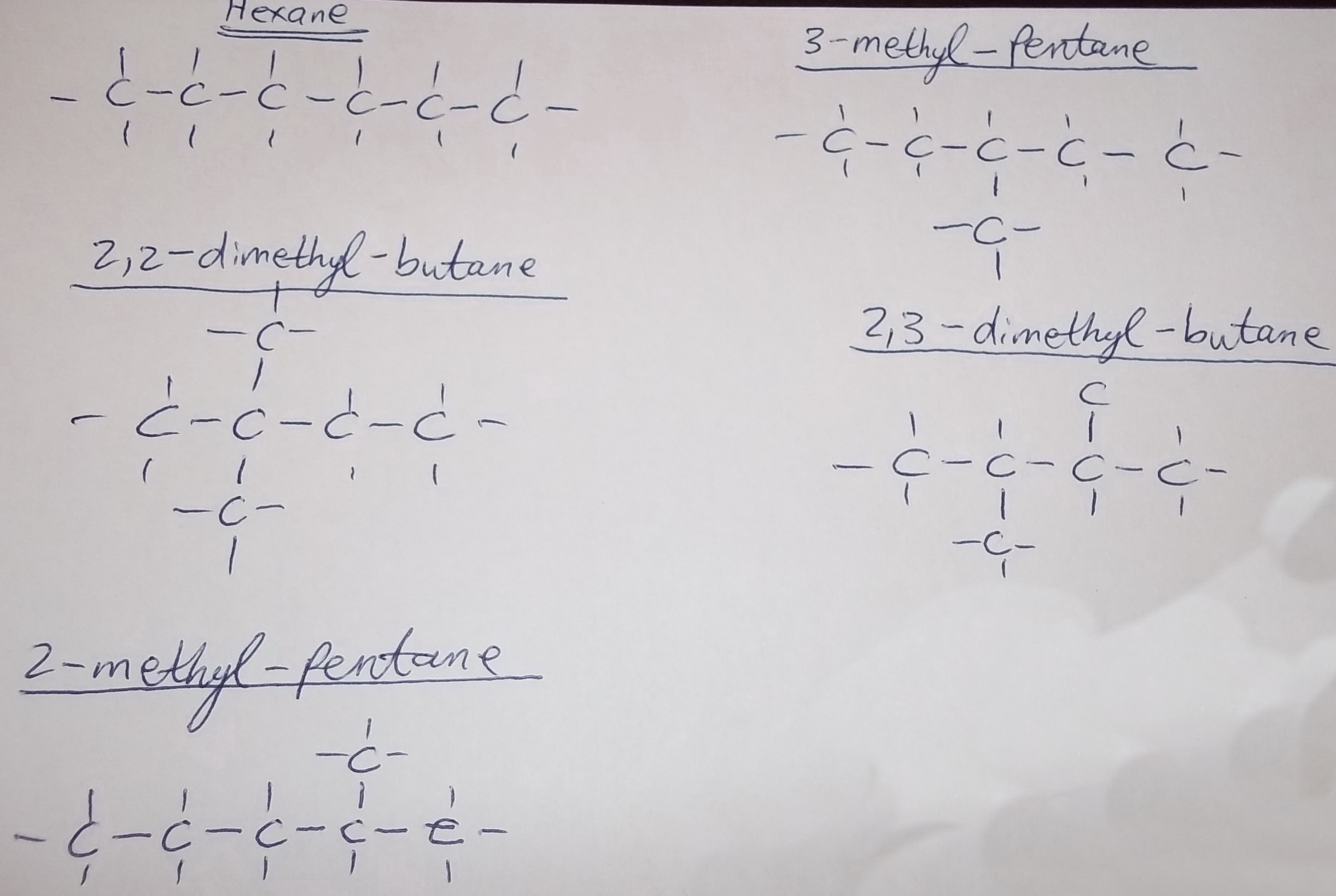 Structural Formula For Hexane